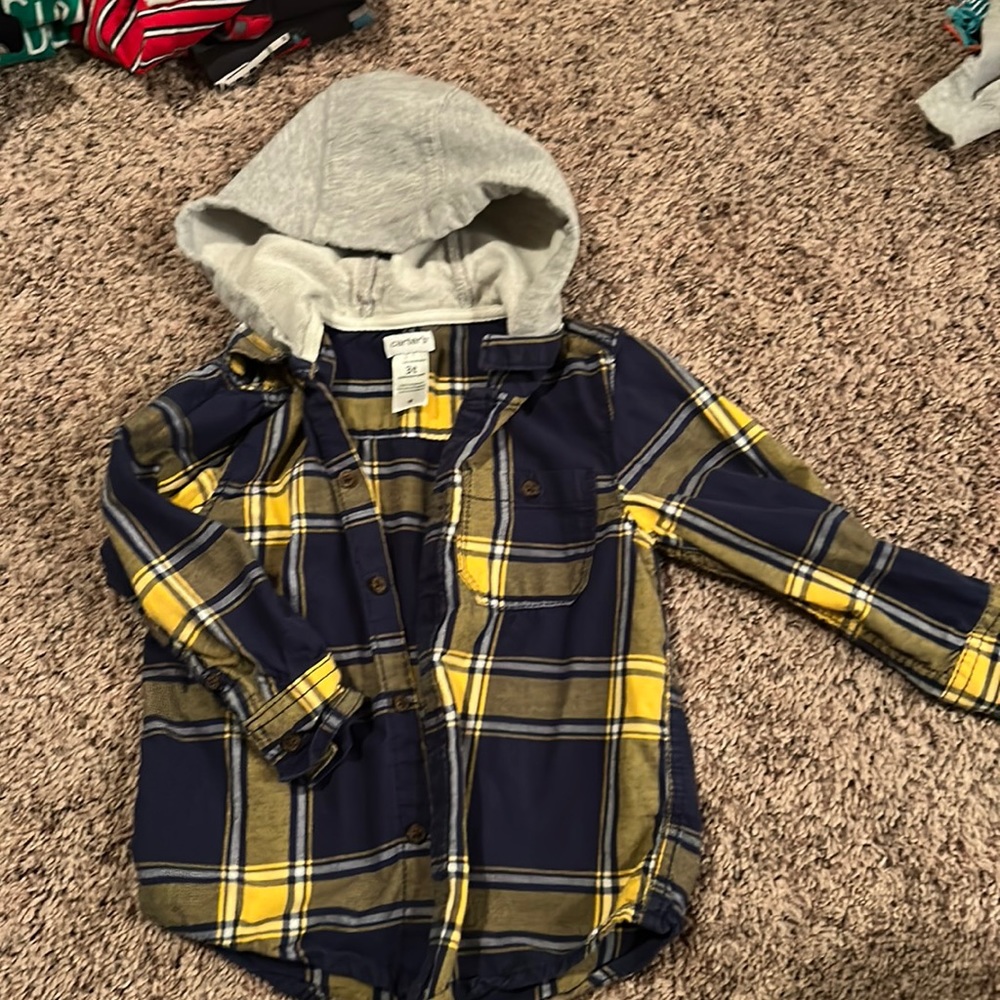 Toddler boys button up with good